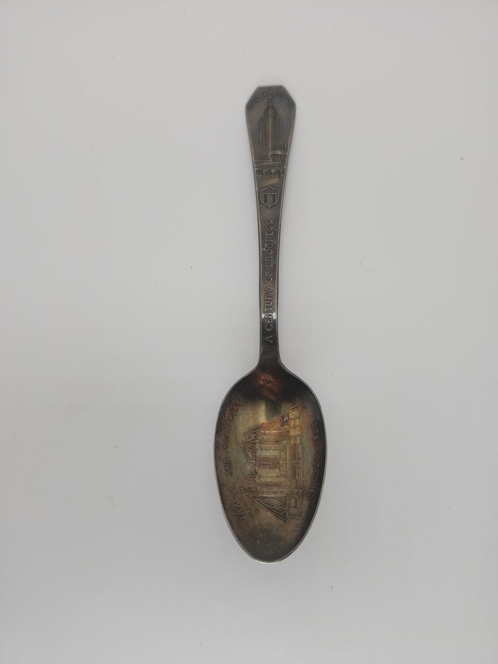 1933 Century of Progress Chicago Worlds Fair Spoon Hall of Science Silver Plate